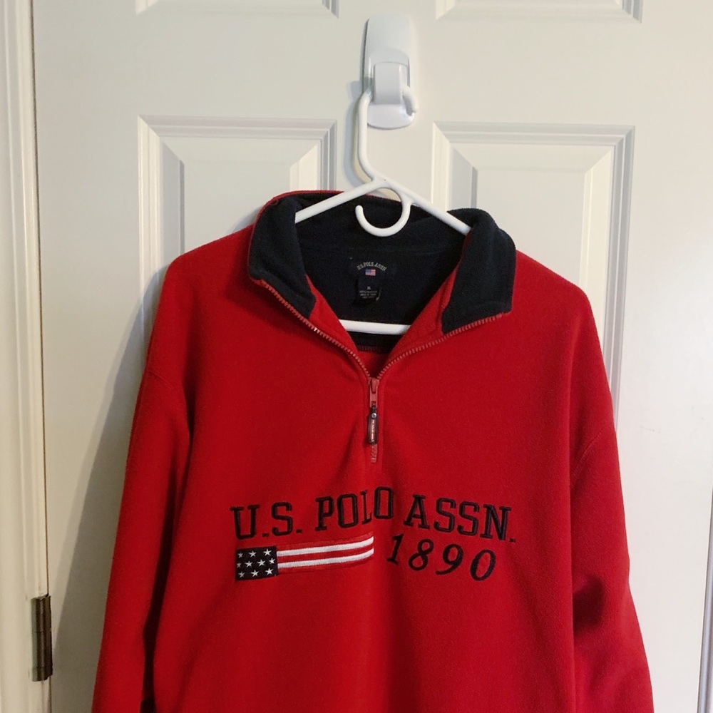 OVERSIZED US POLO ASSN. QUARTER ZIP